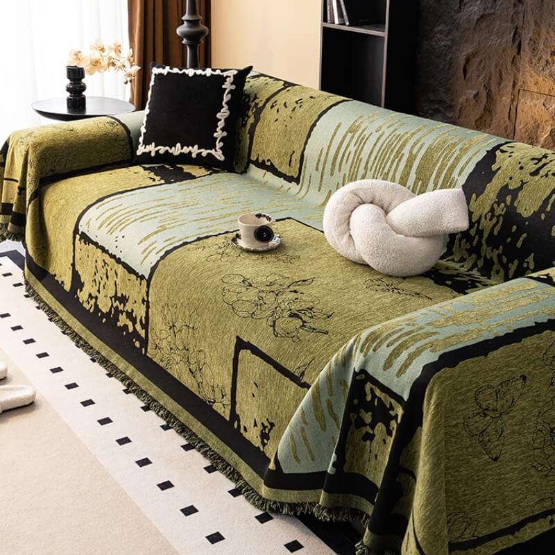 Vintage Chenille Anti-Kratzer Sofa-Schonbezug Couchdecke