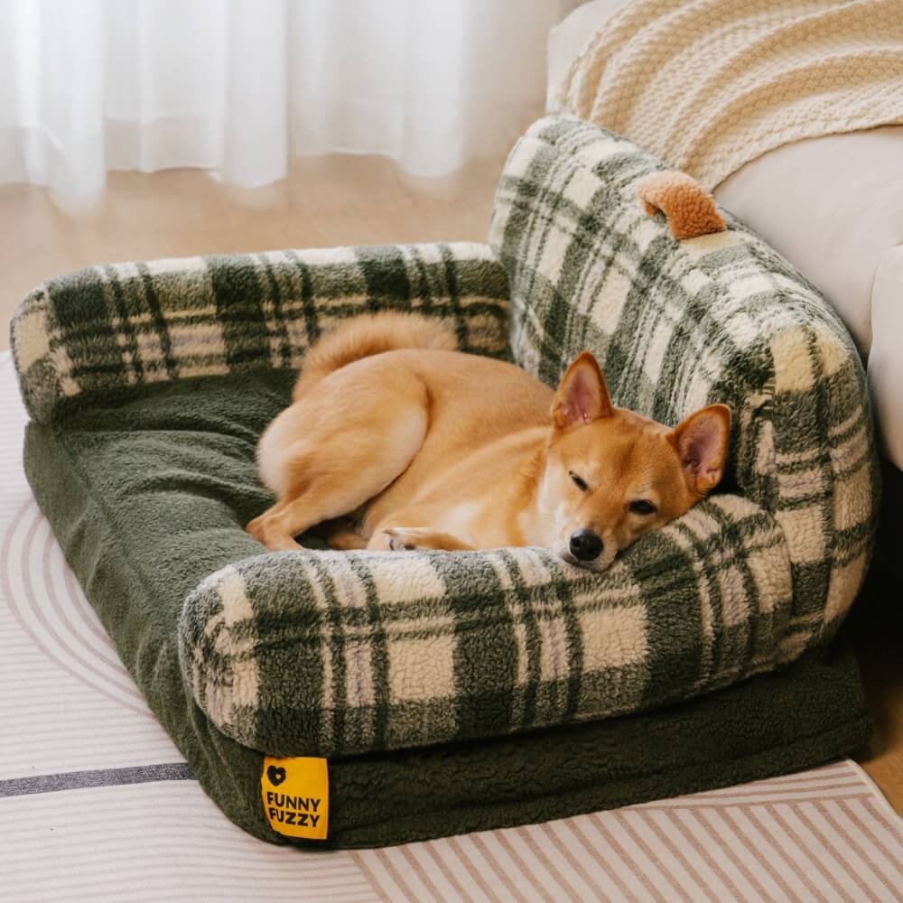 Waschbares Beruhigendes Schlafsofa für Hunde und Katzen im Vintage-Karosstil
