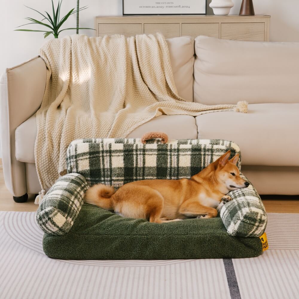 Waschbares Beruhigendes Schlafsofa für Hunde und Katzen im Vintage-Karosstil
