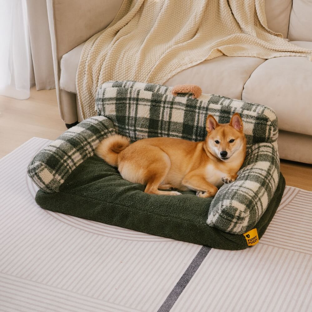 Waschbares Beruhigendes Schlafsofa für Hunde und Katzen im Vintage-Karosstil