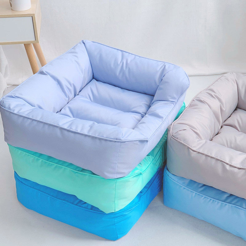 Wasserdichtes Quadratisches Mittelgroßes Kühlendes Haustierbett