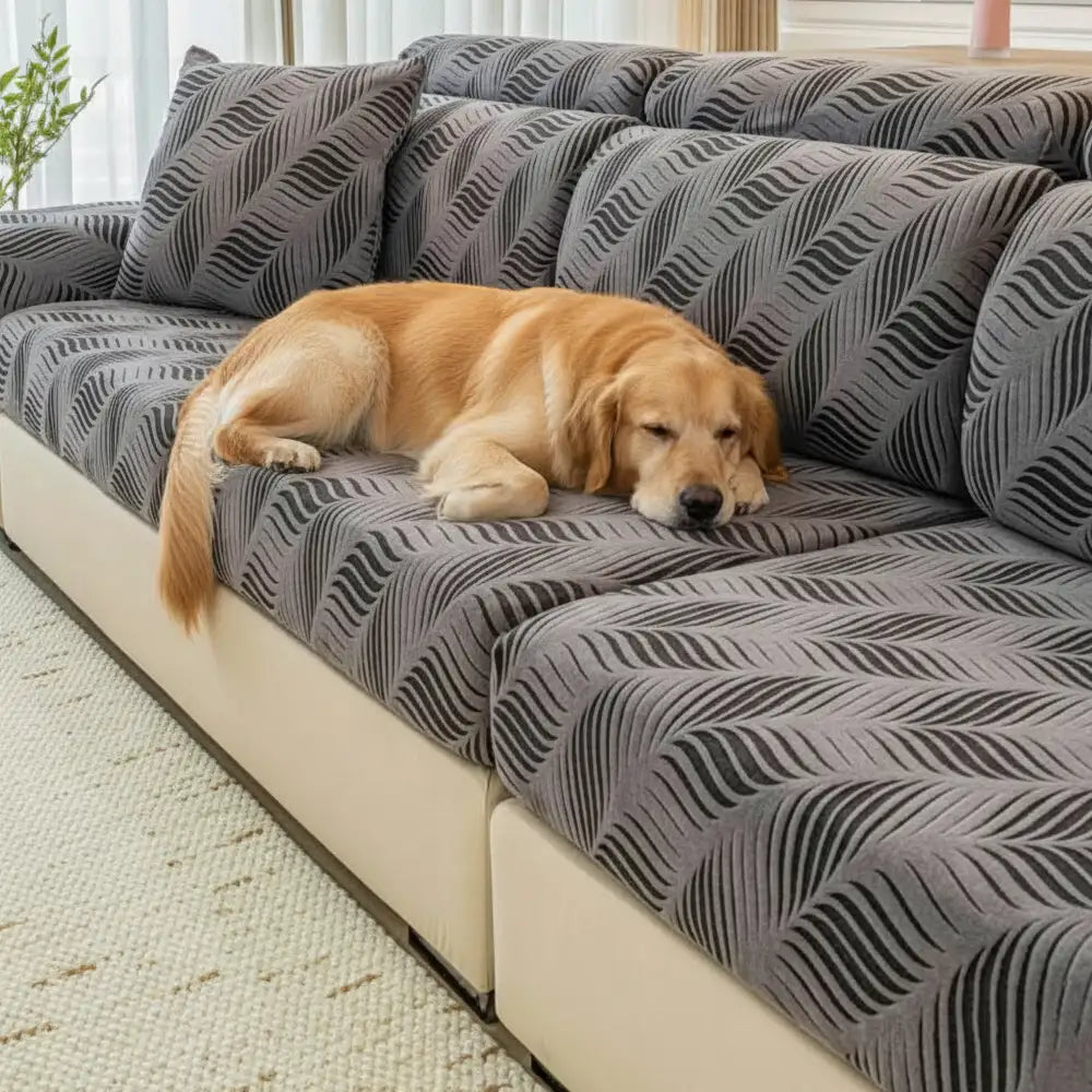 Wellen-Jacquard-Polar-Fleece Antistatik-Schutz Vollumlauf Sofaüberwurf