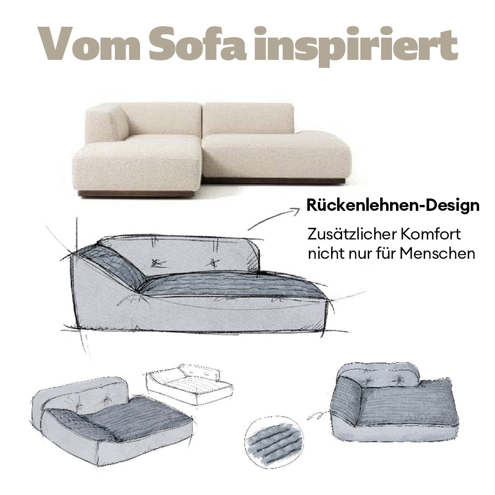 Verdicktes Großes Waschbares Kissenbett für Katzen und Hunde für alle Jahreszeiten