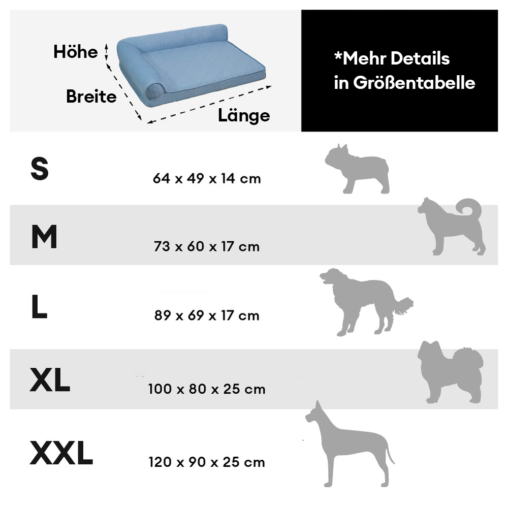 Großer Kühlender Atmungsaktiver Rutschfester Orthopädischer Hundebett