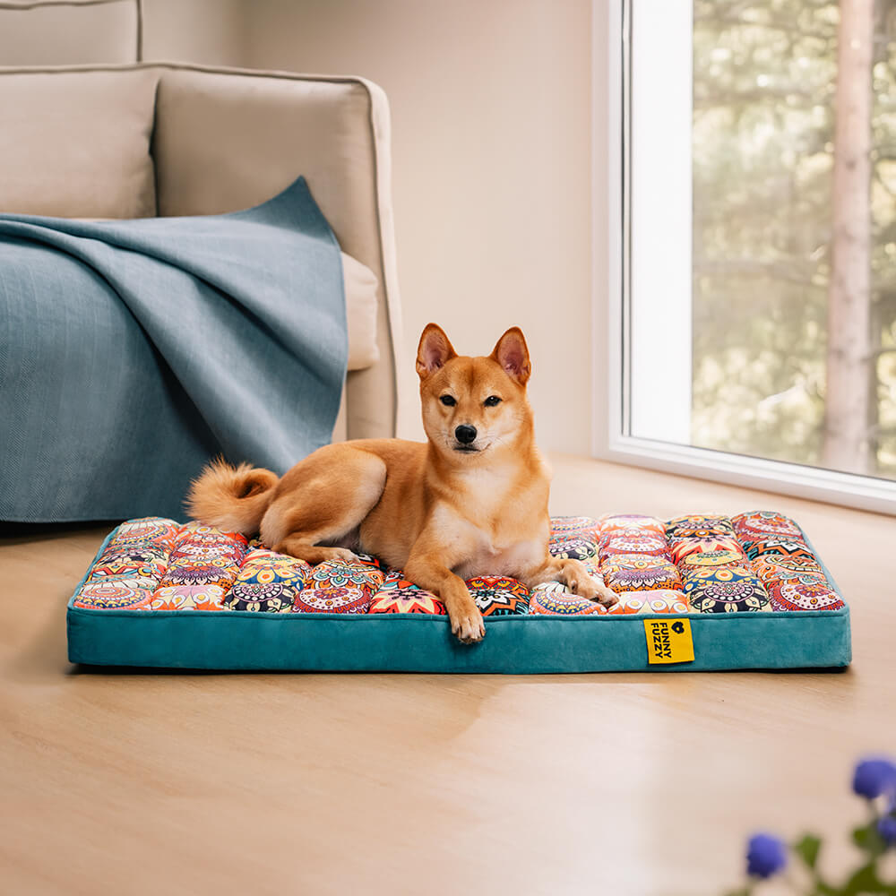 Marokkanisches Hundebett mit vollständiger Unterstützung Verdicktes Bequemes Orthopädisches Kissen