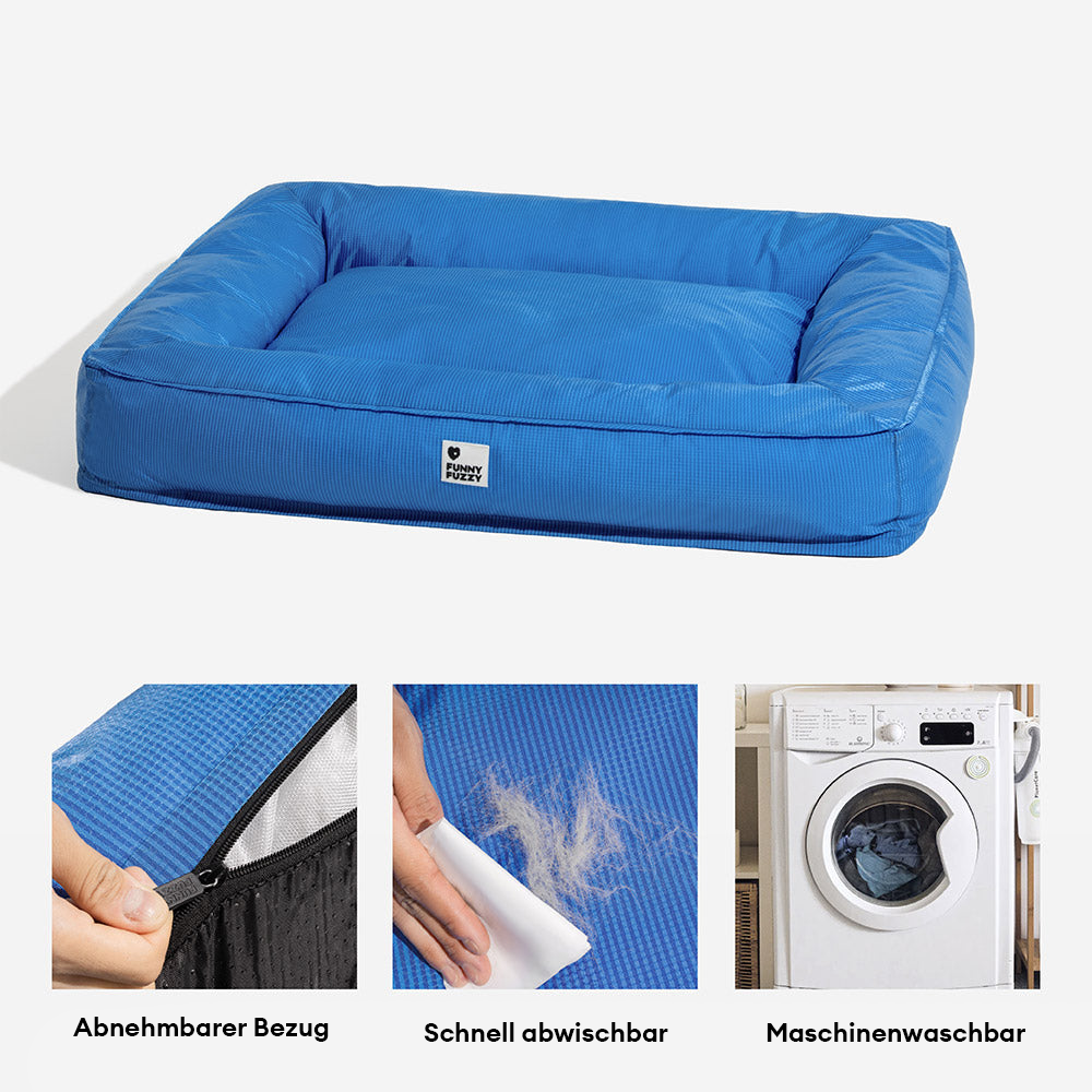 Vollständig Orthopädisches Wasserdichtes Hundebett mit Rundum-Unterstützung für Große Hunde