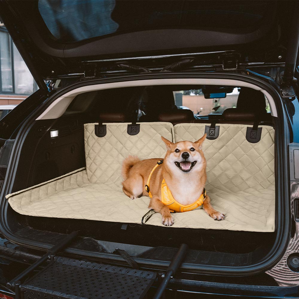 Wasserdichter Multinutzung-Autohundedeckenbezug – Verstellbarer Rücksitzschutz für Haustiere