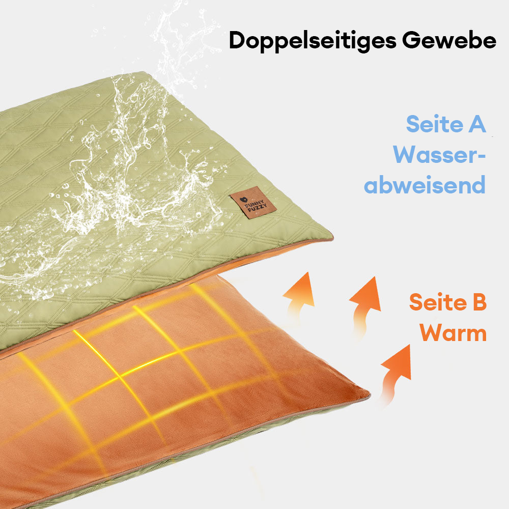 Luxuriöse wasserabweisende beidseitige beruhigende Hundematte