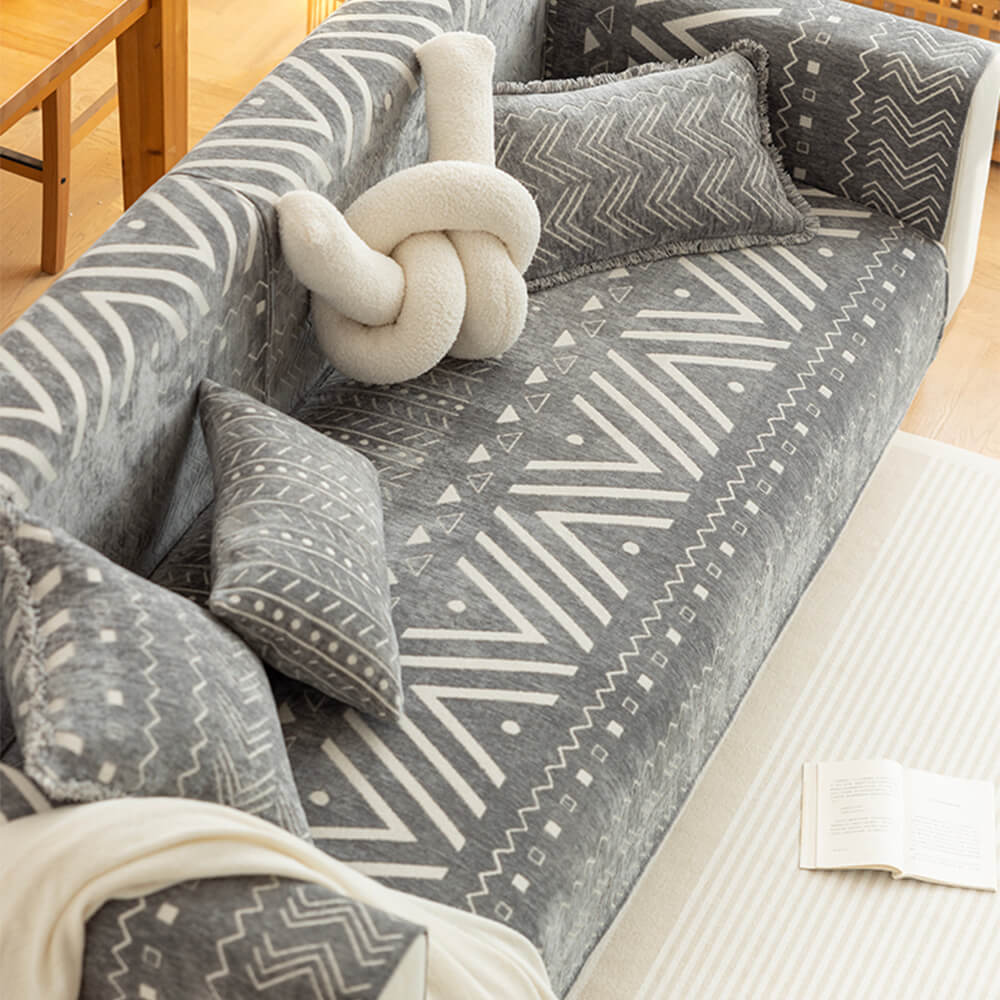 Atmungsaktiver Verschleißfester Sofabezug aus Chenille-Stoff