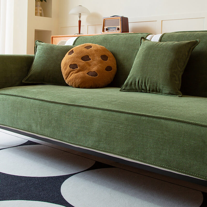 Rutschfester Schicker Couchbezug Sofaschutz aus Cord