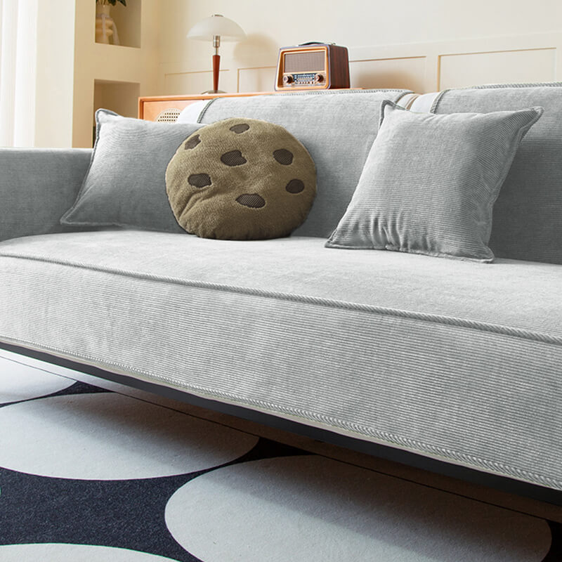 Rutschfester Schicker Couchbezug Sofaschutz aus Cord