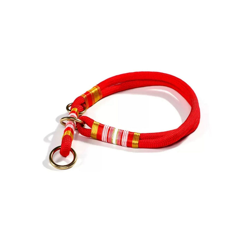 Handgestrickter geflochtener Seil-Halsband ohne Ziehen, coole Hundezubehör für das Training