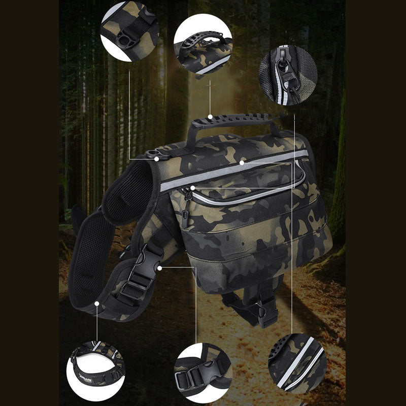 Taktisches Hundegeschirr für Große Hunde zum Selbstverpacken