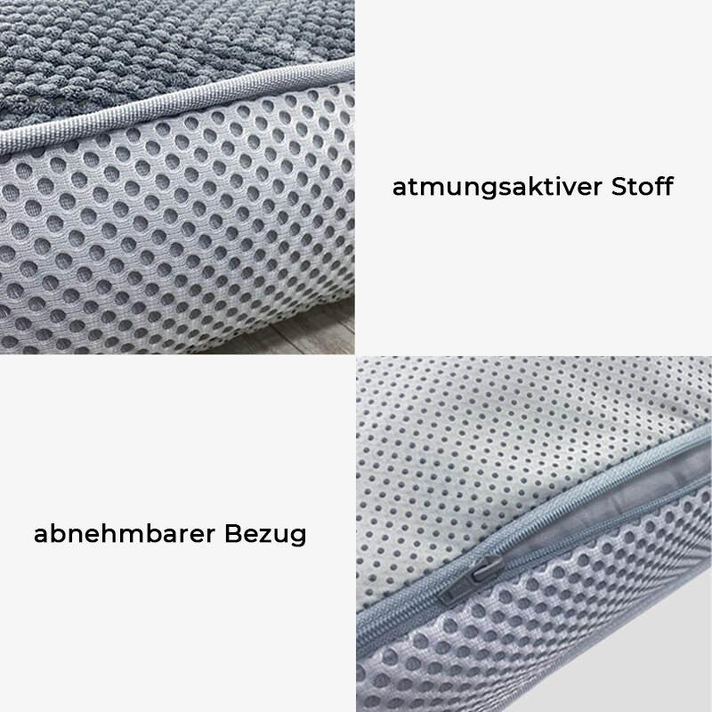 Große Graue Atmungsaktive Abnehmbare Hundematte