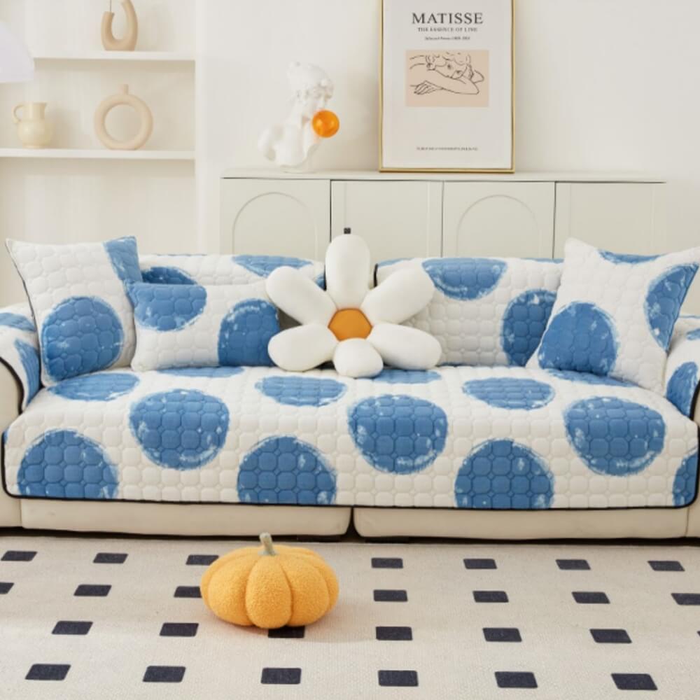 Milch Samt Sofa Abdeckung Möbel Rutschfeste Schutz Couch Abdeckung