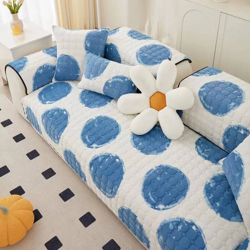 Milch Samt Sofa Abdeckung Möbel Rutschfeste Schutz Couch Abdeckung