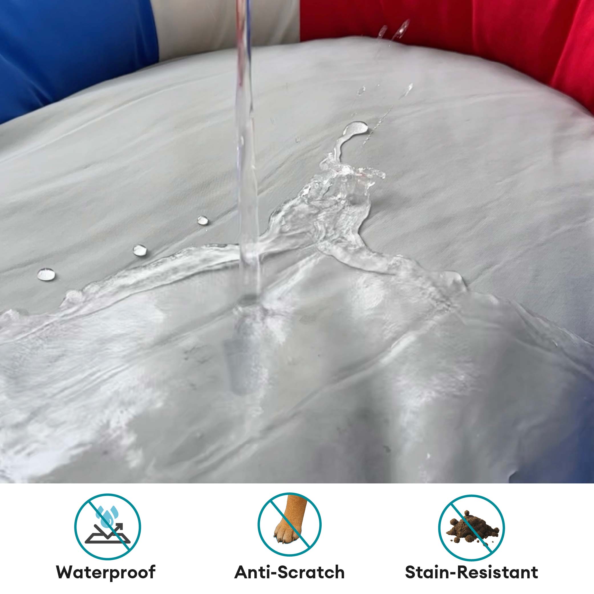Sommerliche, kühlende, wasserdichte, bootförmige Tierliege oder Kissen – Chill Raft