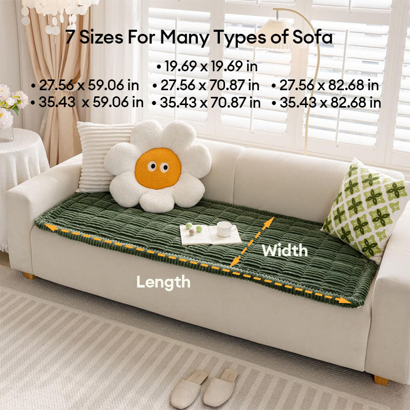 Waffle-Keks Sofabezug - Gemütliches Weiches Atmungsaktives Flanell Haustiermatte - Genießen Sie köstlichen Komfort!