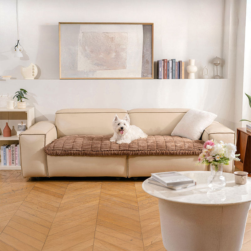 Waffle-Keks Sofabezug - Gemütliches Weiches Atmungsaktives Flanell Haustiermatte - Genießen Sie köstlichen Komfort!