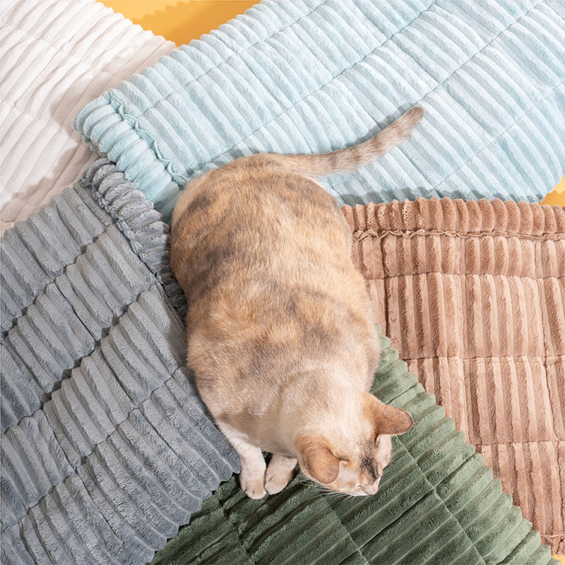 Waffle-Keks Sofabezug - Gemütliches Weiches Atmungsaktives Flanell Haustiermatte - Genießen Sie köstlichen Komfort!