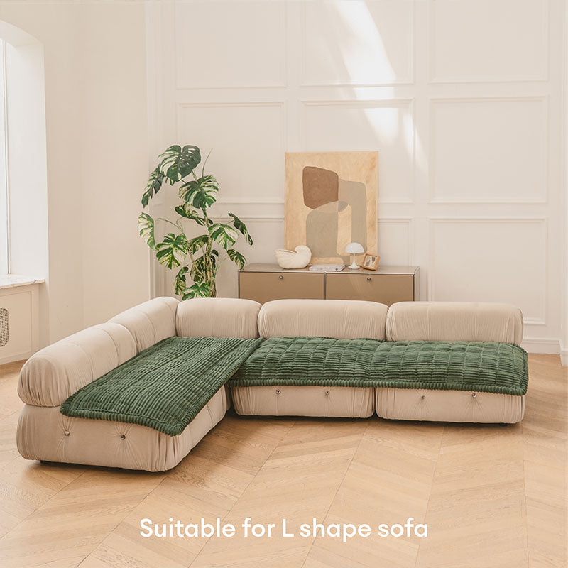 Waffle-Keks Sofabezug - Gemütliches Weiches Atmungsaktives Flanell Haustiermatte - Genießen Sie köstlichen Komfort!