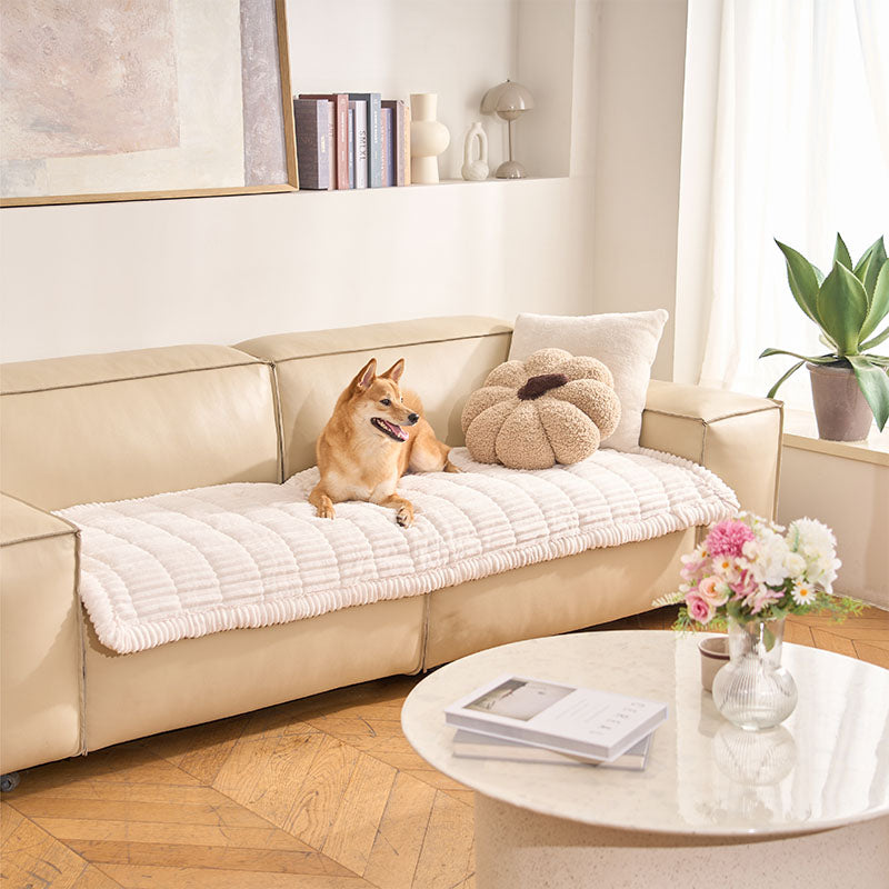 Waffle-Keks Sofabezug - Gemütliches Weiches Atmungsaktives Flanell Haustiermatte - Genießen Sie köstlichen Komfort!