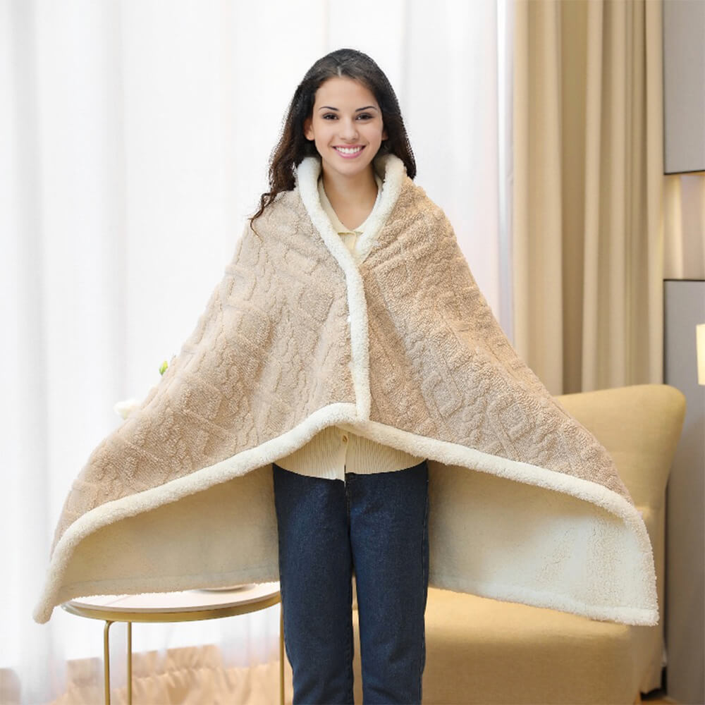 Flauschige Gemütliche Mehrzweck-Überwurfdecke aus Sherpa-Fleece