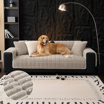 Wasserfeste gemütliche Fleece-Sofa-Schutz rutschfeste Sofabezug