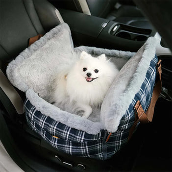 3 in 1 Flauschiger Warmer Sicherer Hund Booster Autositzbett - Winter Cruiser