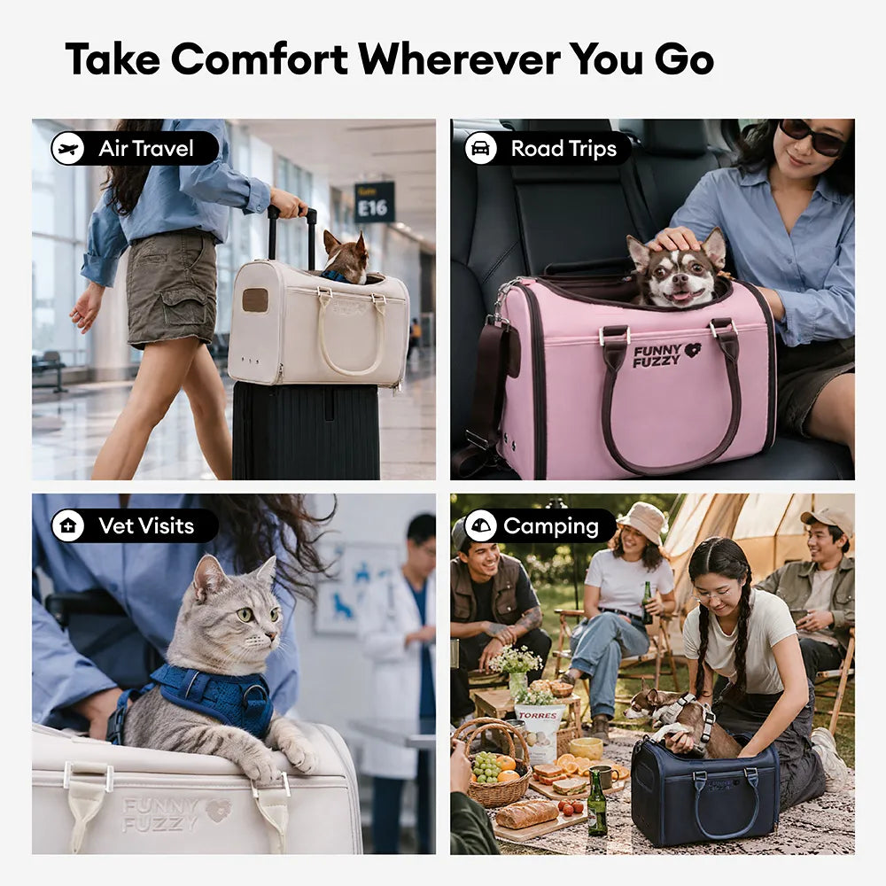 Hund Fluggesellschaft-konforme weiche Tragetaschen - Urbanes Herumwandern