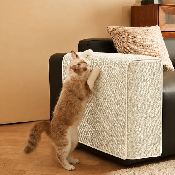 Faux Sisal Kratzfeste Sofaarmlehne Schutzabdeckung für Katzen
