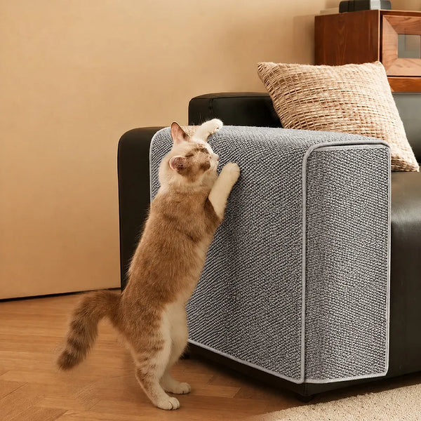 Faux Sisal Kratzfeste Sofaarmlehne Schutzabdeckung für Katzen