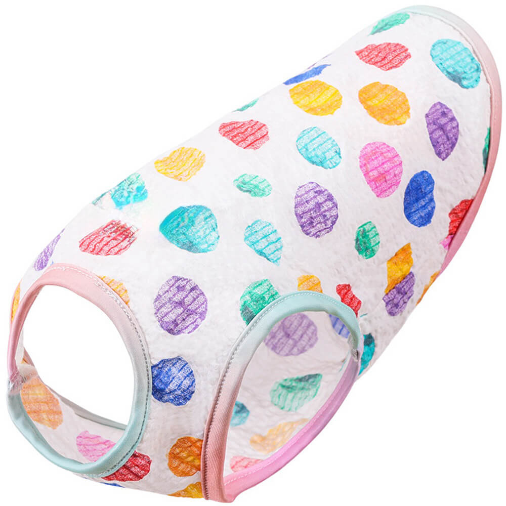 Haustier Kleidung Regenbogen Polka Dot Licht Sonnenschutz Weste