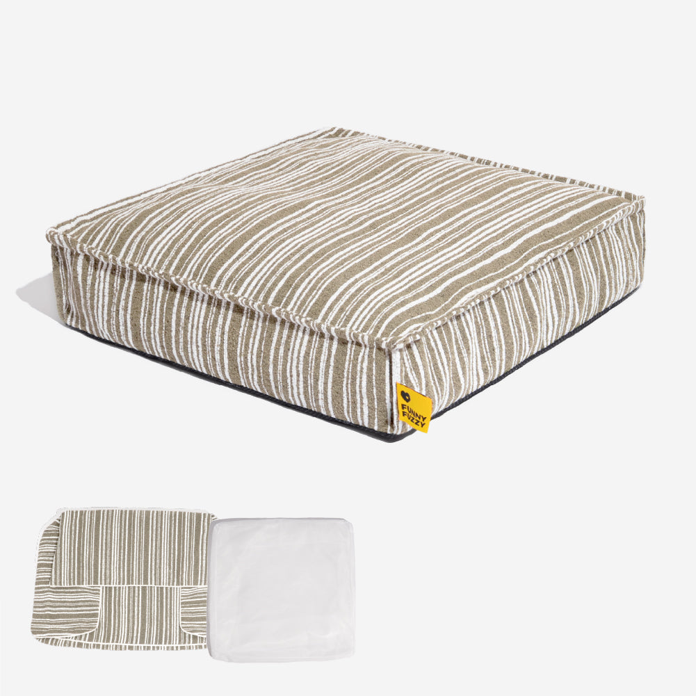 Nachhaltiger Stauraum Pouf Ottoman & Hundebett - Funnyfuzzy SnugNest
