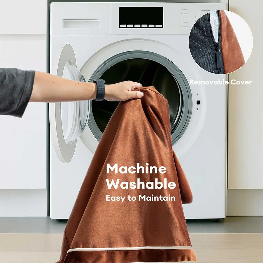 Deluxe Seidensamt Abnehmbares Bolster Orthopädisches Hundebett mit Kissen - RegalRest