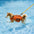 Verstellbare Hundeschwimmweste mit reflektierenden Streifen für mittelgroße und große Hunde