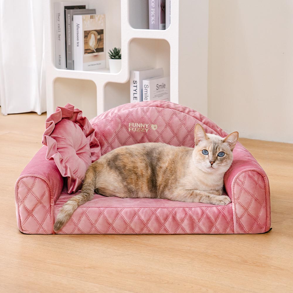 Pinky Gemütliches Indoor-Sofa Beruhigendes Katzenbett - Prinzessin Lord