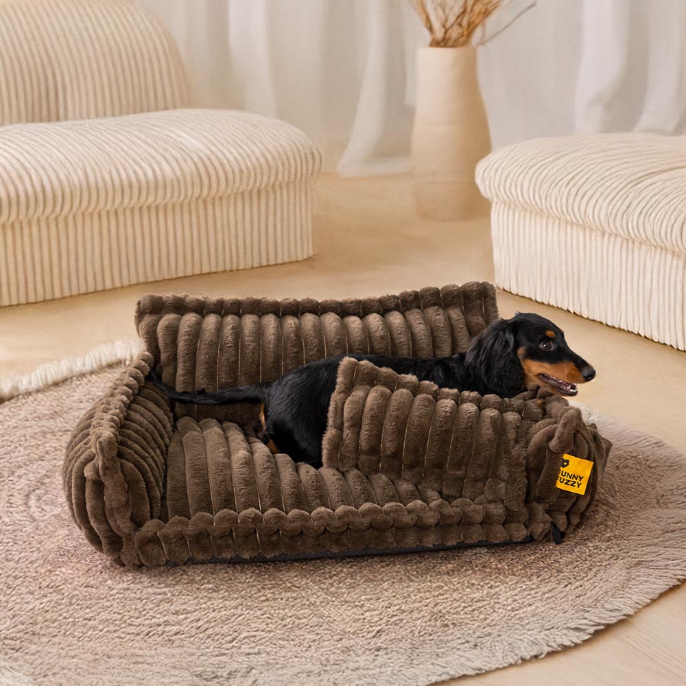 Großes waschbares flauschiges orthopädisches weiches Hundekissen Hundesofa-Bett - Snoozy Dreams
