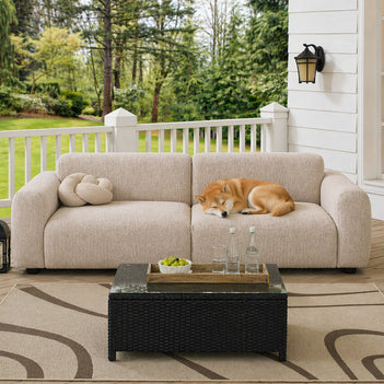 Antikratzer vollständig Elastischer Eleganter Chenille Outdoor Sofaüberzug für alle Jahreszeiten