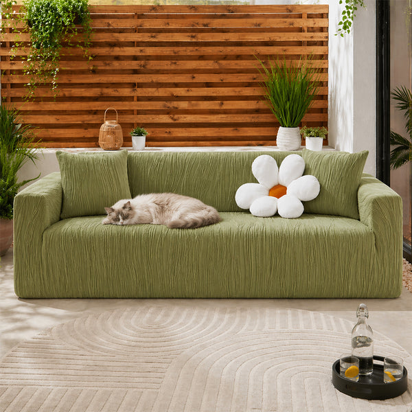 Jacquard-Elastischer-Sofabezug mit Vollbezug und kratzfestem Outdoor Bezug