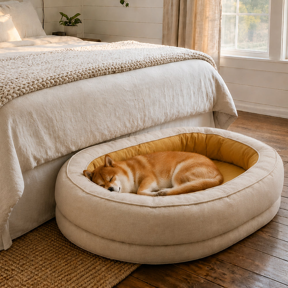 Donut Orthopädisches Hundebett - Haustierfreundliches Schlafzimmer