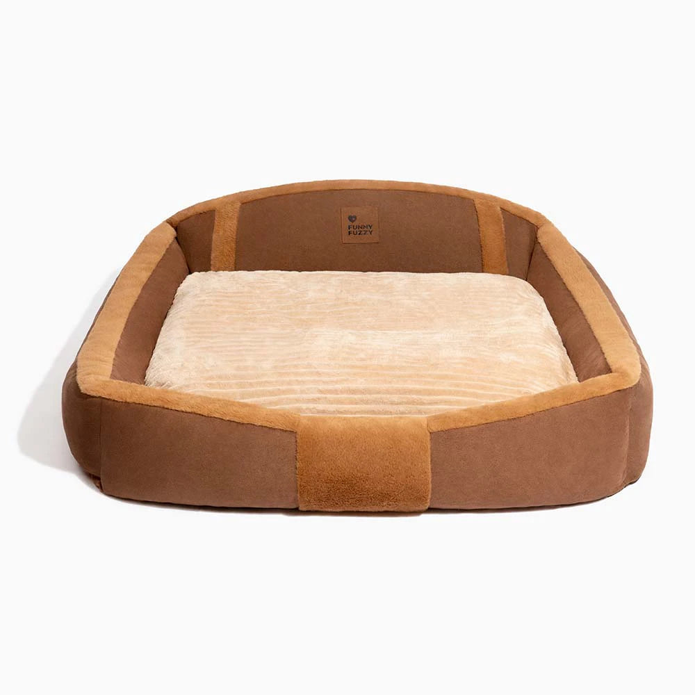 Großes Gemütliches Beruhigendes Sofa-Hundebett im Vintage-Stil