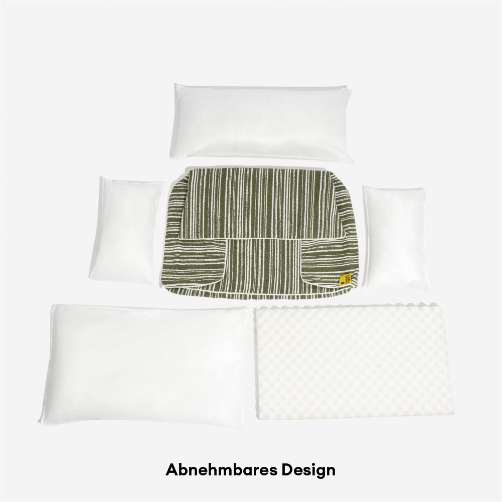 Orthopädisches Ganzjahres-Hundebett - Funnyfuzzy SnugNest