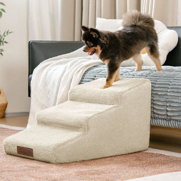 Kletterhilfe für den Zugang zum Bett und zur Couch Gelenkschutz weiche Hundrampe Treppe - haustierfreundliches Schlafzimmer
