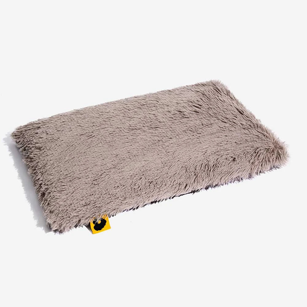 Doppelseitige Plüsch-Hundematte mit Karomuster