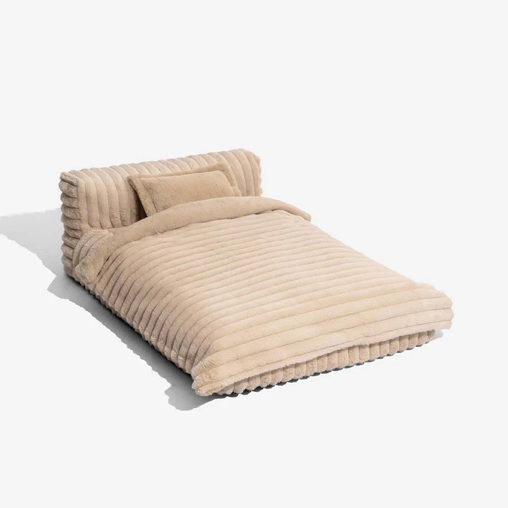 Mini-Plüsch-Hausstil Rückenstütze Orthopädisches Bett für kleine Hunde - TinyNest