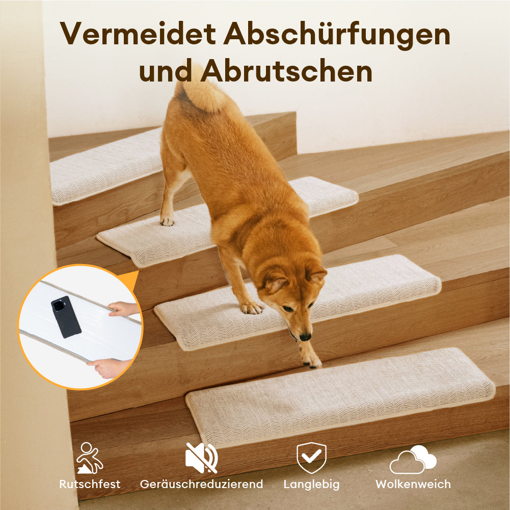 Federbein verschleißfeste Treppenschutzband für Teppichtreppen