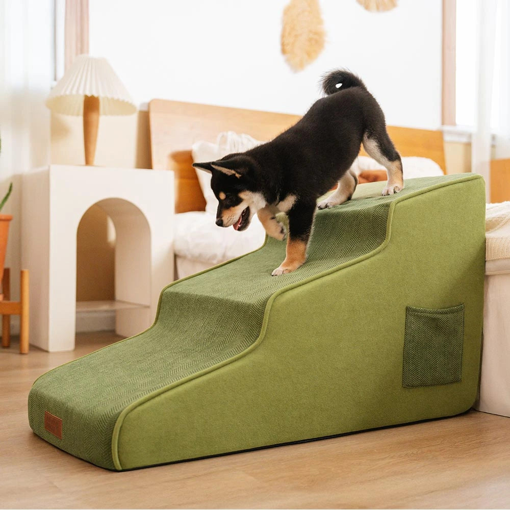 Chenille Extra Breite Rutschfeste Abnehmbare Schwamm Haustier Treppen - SafeRamp