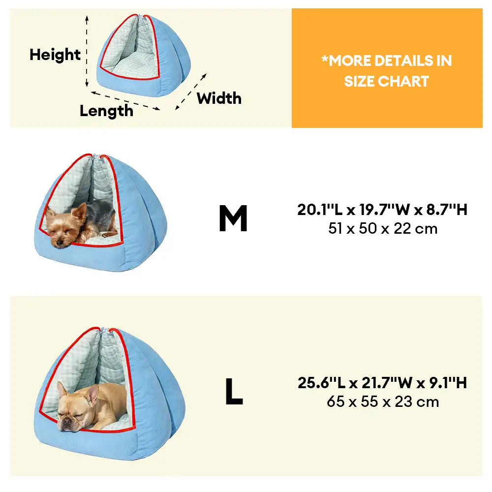 Multifunktionales halboffenes Höhlenhundebett beheizbares Haustierbett