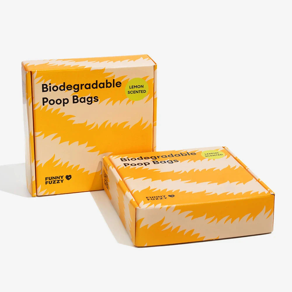FunnyFuzzy Zitrusduftende Haltbare Recyclebare Kotbeutel - Frisch Auf